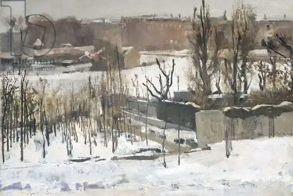 Breitner, George Hendrik: View of the Oosterpark in Amsterdam in the Snow