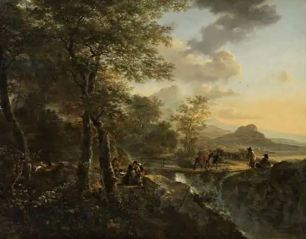 Both, Jan: Paysage italien avec un dessinateur, c.1650-52