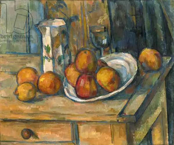 Cézanne, Paul: Still Life with Milk Jug and Fruit