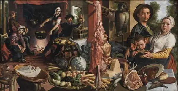 Aertsen, Pieter: Fat Kitchen. An Allegory