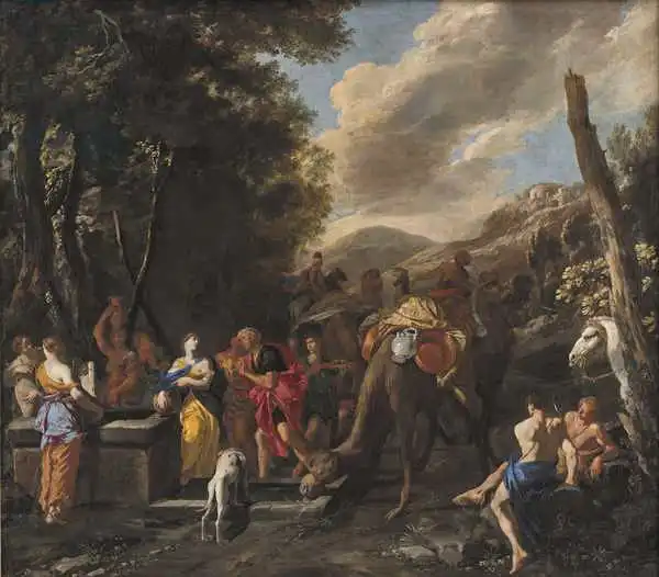 Gargiulo, Domenico: Rebecca and Eliezer at the Well