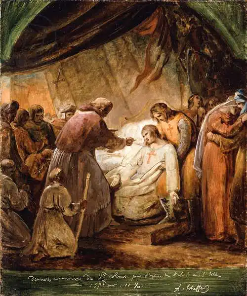 Scheffer, Ary: Last Communion of Saint Louis
