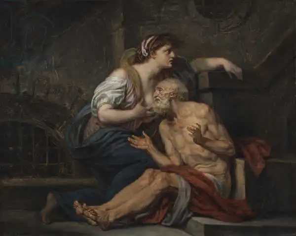 Greuze, Jean-Baptiste: Simon and Pero, Roman Charity