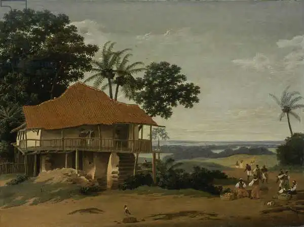 Post, Frans Jansz: Brazilian Landscape with a Worker House