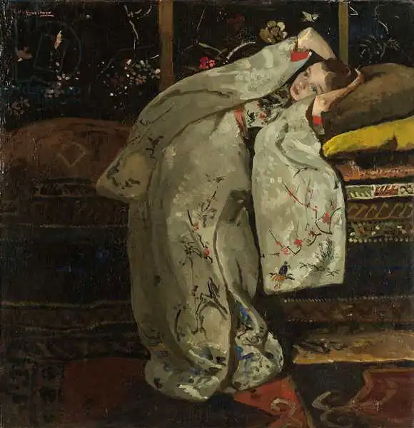 Breitner, George Hendrik: Girl in a White Kimono