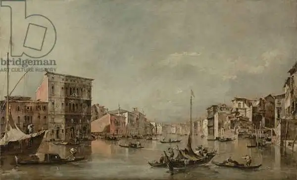 Guardi, Francesco: Grand Canal in Venice with Palazzo Bembo