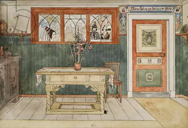 Larsson, Carl: Dining Room, from A Home series