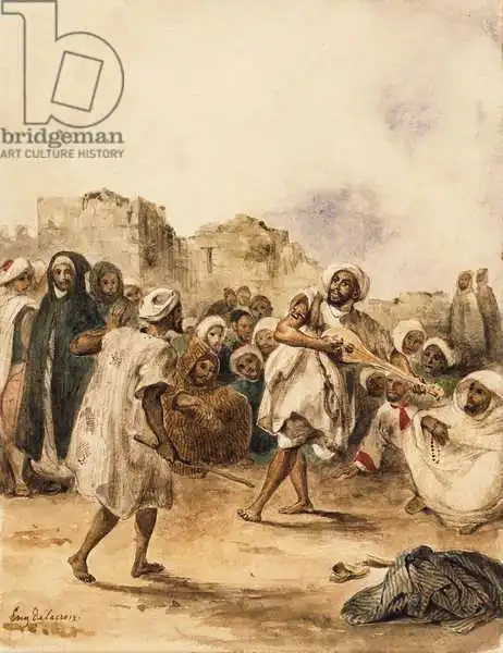 Delacroix, Eugene: Strolling Players