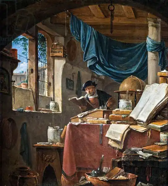 Wyck, Thomas: A scholar in his Study