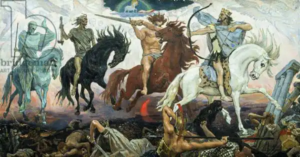 Vasnetsov, Victor Mikhailovich: Four Horsemen of the Apocalypse