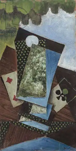 Gris, Juan: As de clubs et quatre diamants