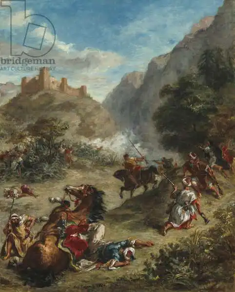 Delacroix, Eugene: Arabs Skirmishing in the Mountains
