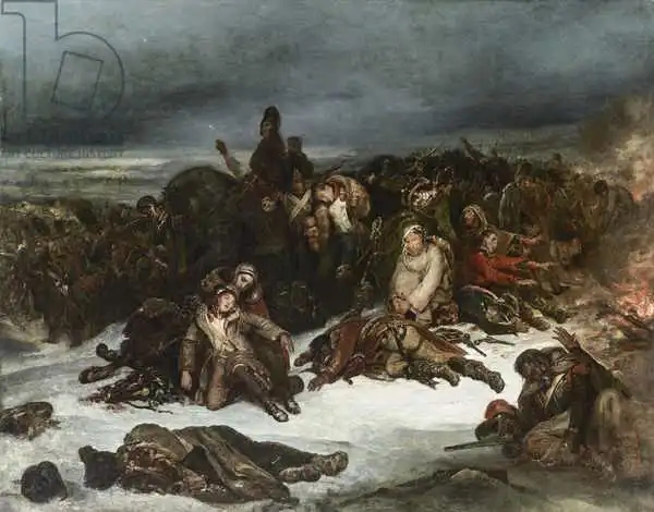 Scheffer, Ary: Retreat of Napoleons Army from Russia in 1812