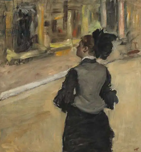 Degas, Edgar: Woman Viewed from Behind (Visit to the Museum), c.1879-85