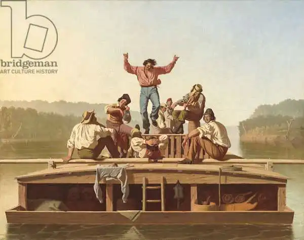 Bingham, George Caleb: Jolly Flatboatmen