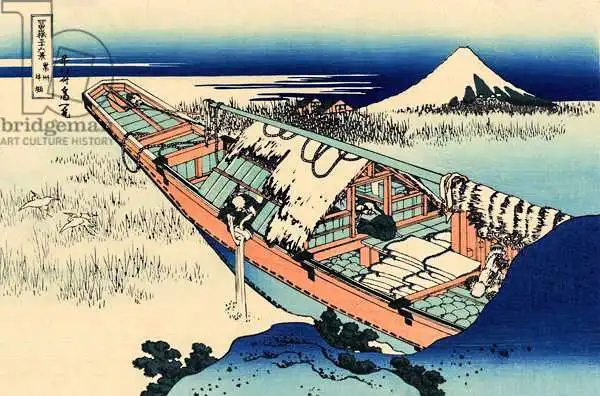 Hokusai, Katsushika: Ushibori in der Provinz Hitachi