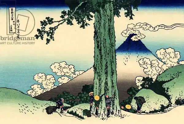 Hokusai, Katsushika: Mishima Pass in der Provinz Kai