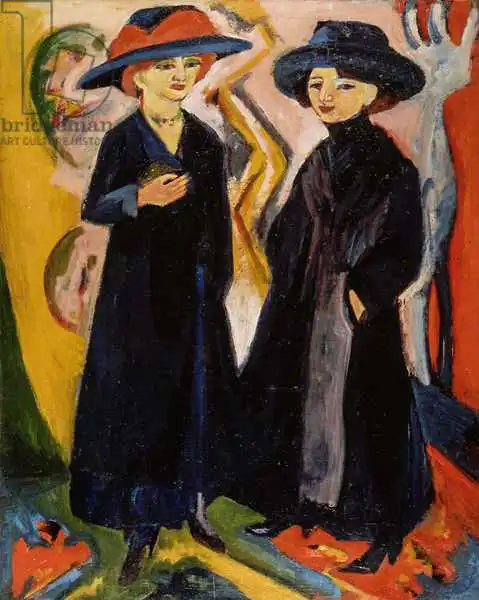 Kirchner, Ernst Ludwig: Deux femmes, c.1910s
