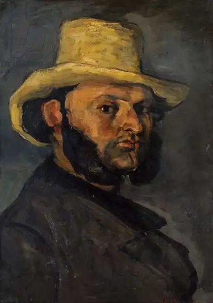 Cézanne, Paul: Gustave Boyer in a Straw Hat, 1870-71