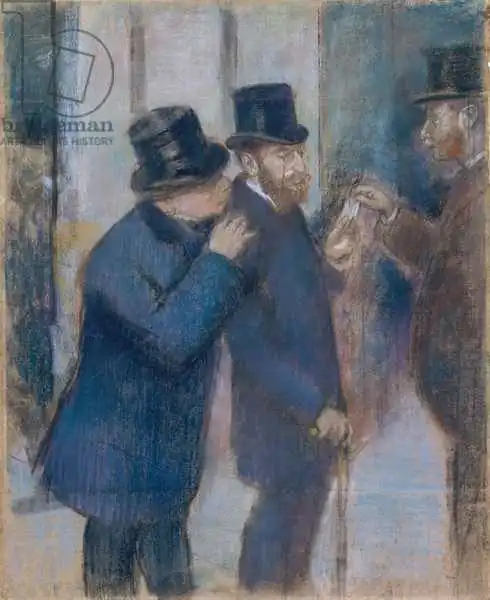 Degas, Edgar: Portraits à la bourse, vers 1878-79