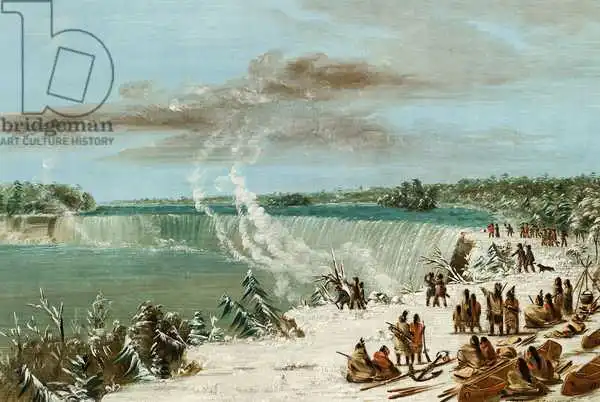 Catlin, George: Portage Around the Falls of Niagara at Table Rock, 1847- 48