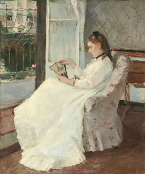 Morisot, Berthe: Die Schwester des Künstlers an einem Fenster