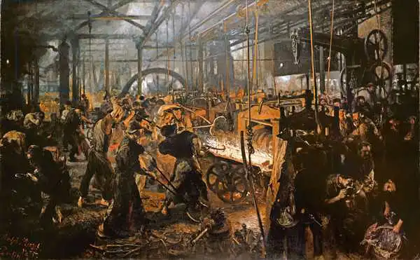 Menzel, Adolph: The Iron-Rolling Mill