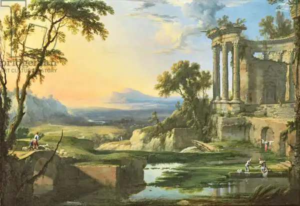 Patel, Pierre: Italian landscape with ruins