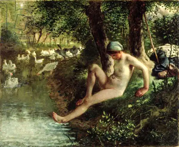 Millet, J. F.: Bather