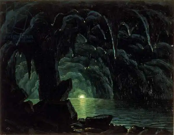 Bierstadt, Albert: The Blue Grotto, Capri