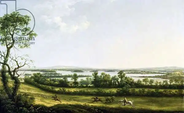Roberts, Thomas: Lough Erne from Knock Ninney, with Bellisle in the Distance, County Fermanagh, Ireland