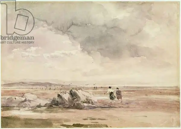 Cox, David: Sur Lancaster Sands, marée basse, c.1840-47