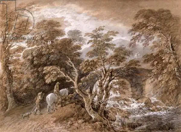 Gainsborough, Thomas: A Woodland Pool with Rocks and Plants, c.1765-70