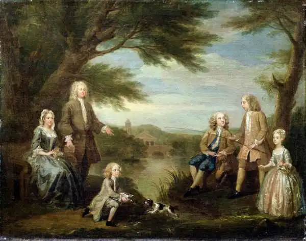 Hogarth, William: John and Elizabeth Jeffreys and their Children
