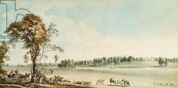 Sandby, Paul: North West View of Wakefield Lodge in Whittlebury Forest, Northamptonshire