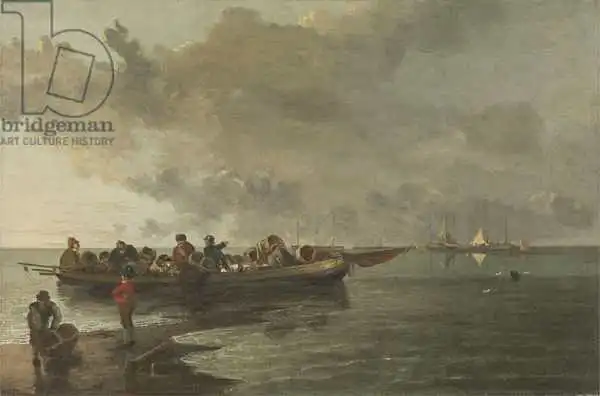 Crome, John: Barge with a Wounded Soldier