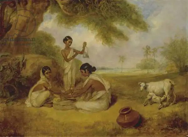 Devis, Arthur: Grincer du maïs, c.1792-95