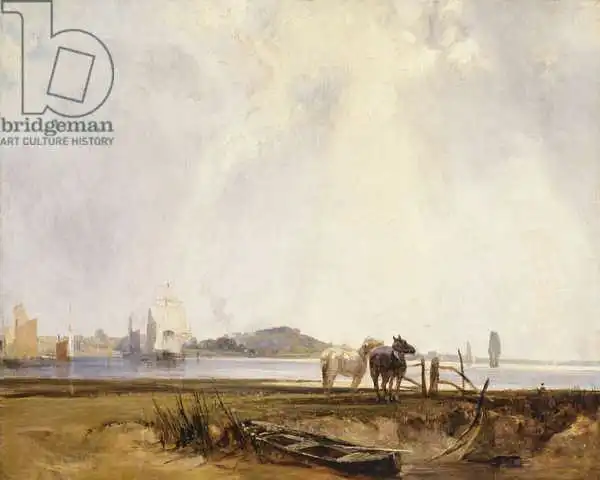 Bonington, Richard Parkes: Paysage près de Quilleboeuf, France, c.1824-25