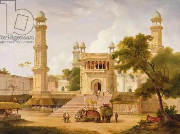 Daniell, Thomas: Indian Temple, said to be the Mosque of Abo-ul-Nabi, Muttra