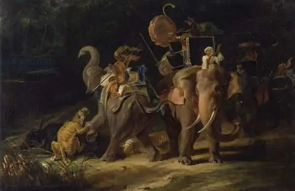 Daniell, Thomas: Tiger Hunting in the East Indies