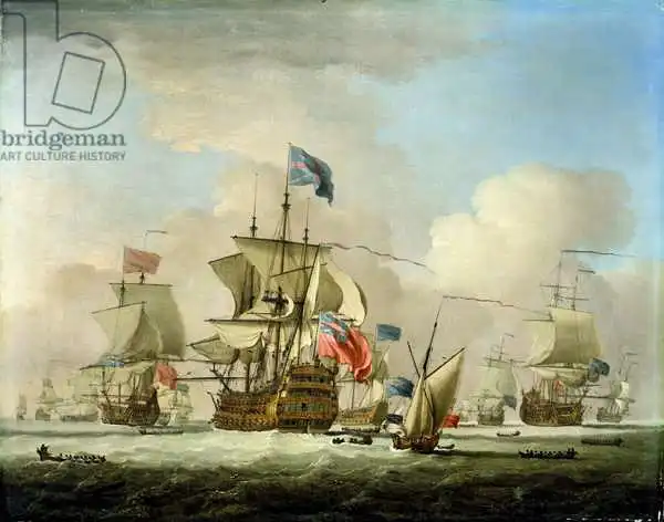 Monamy, Peter: British Men-of-War and a Sloop