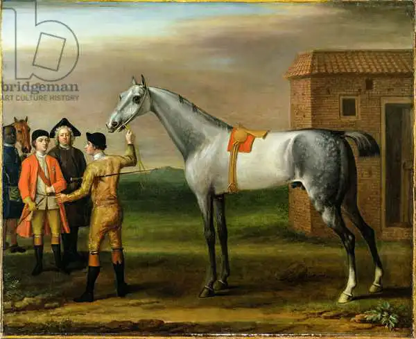Wootton, John: Lamprey, with his owner, Sir William Morgan, at Newmarket