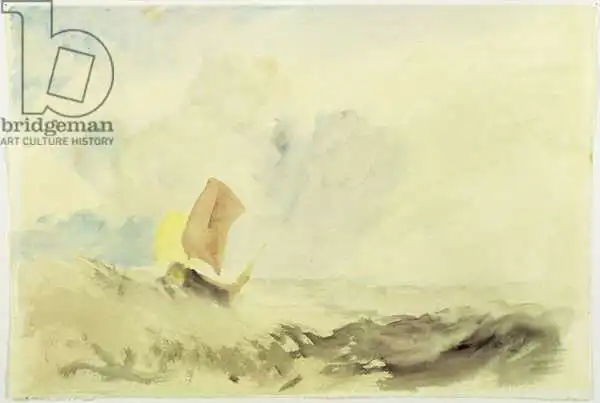 Turner, William: Sea Piece - A Rough Sea with a Fishing Boat