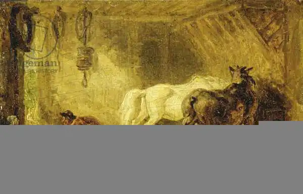 Ward, James: Interior of a Stable