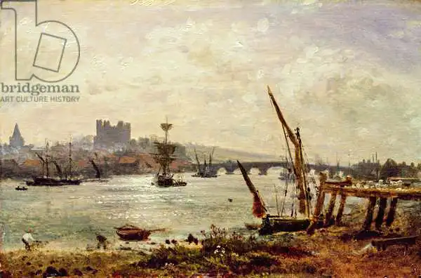 Nash, Frederick: Rochester Cathedral and Castle