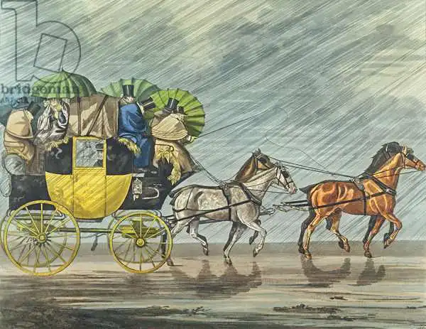 Alken, Henry Thomas: Bath Coach, aquatinted by George Hunt (fl.1820-40)