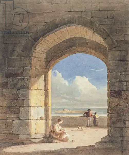 Varley, John: Ein Bogen in Holy Island, Northumberland