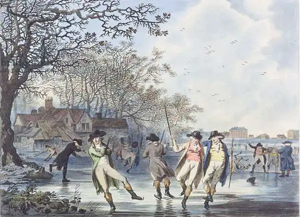 Ibbetson, Julius Caesar: Winter Amusement: A View in Hyde Park from the Moated House