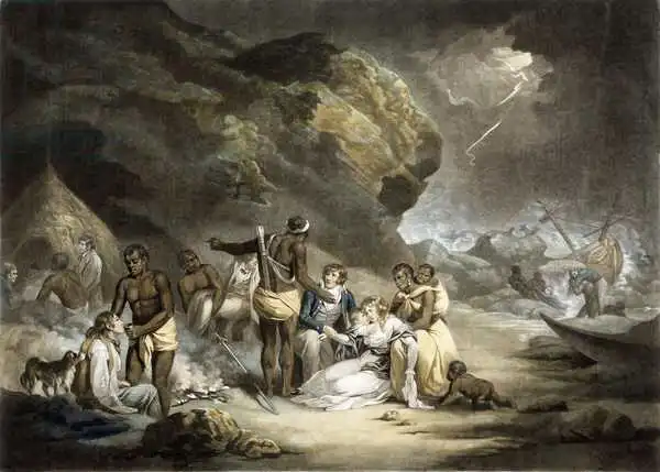 Morland, George: Hospitalité africaine, gravée par John Raphael Smith