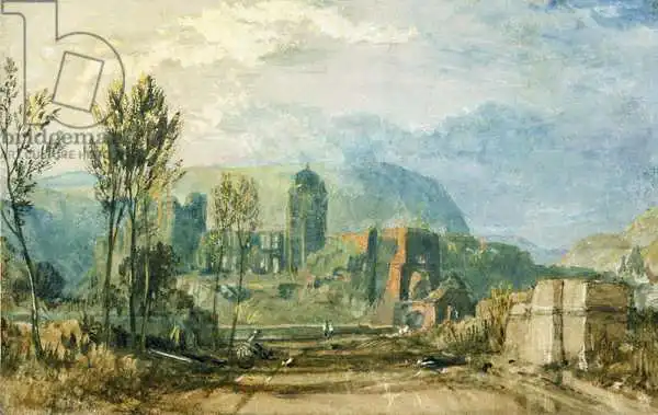 Turner, William: Tours, Sunset: Looking Backwards, c.1826-30